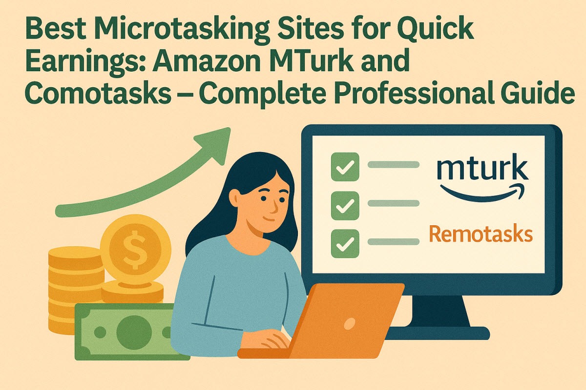 Best Microtasking Sites for Quick Earnings: Amazon MTurk and Remotasks - Complete Professional Guide