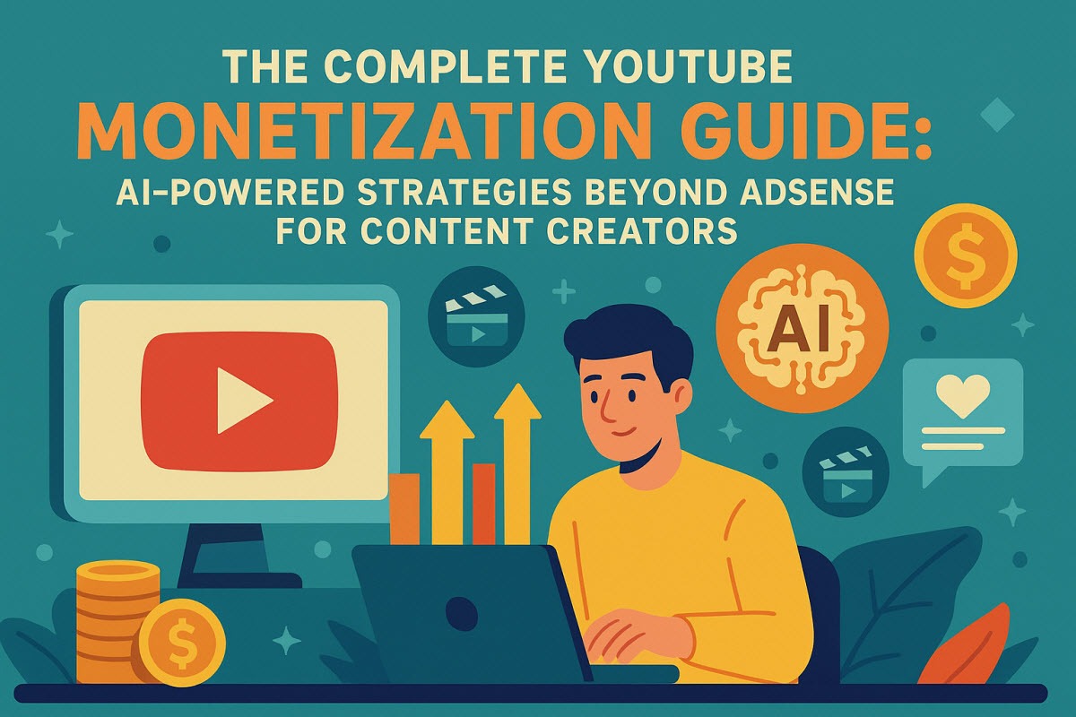 The Complete YouTube Monetization Guide: AI-Powered Strategies Beyond AdSense for Content Creators